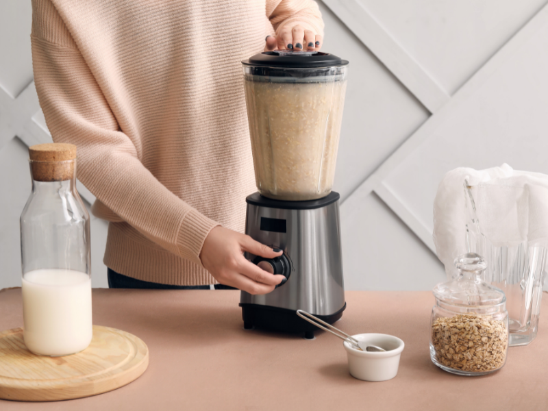 Froth Oat Milk With a Blender
