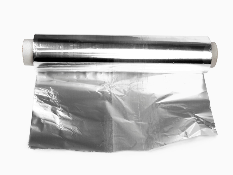 Skillet or Bowl Covered in Aluminum Foil