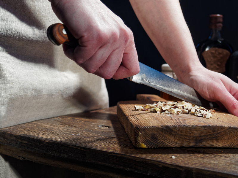 Chop Nuts with a Knife