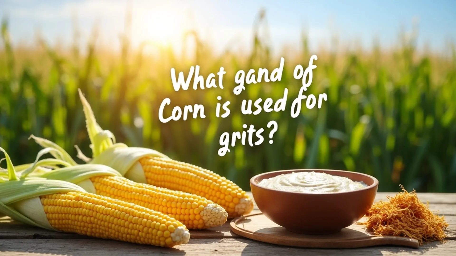 what kind of corn is used for grits? - Test Food Kitchen