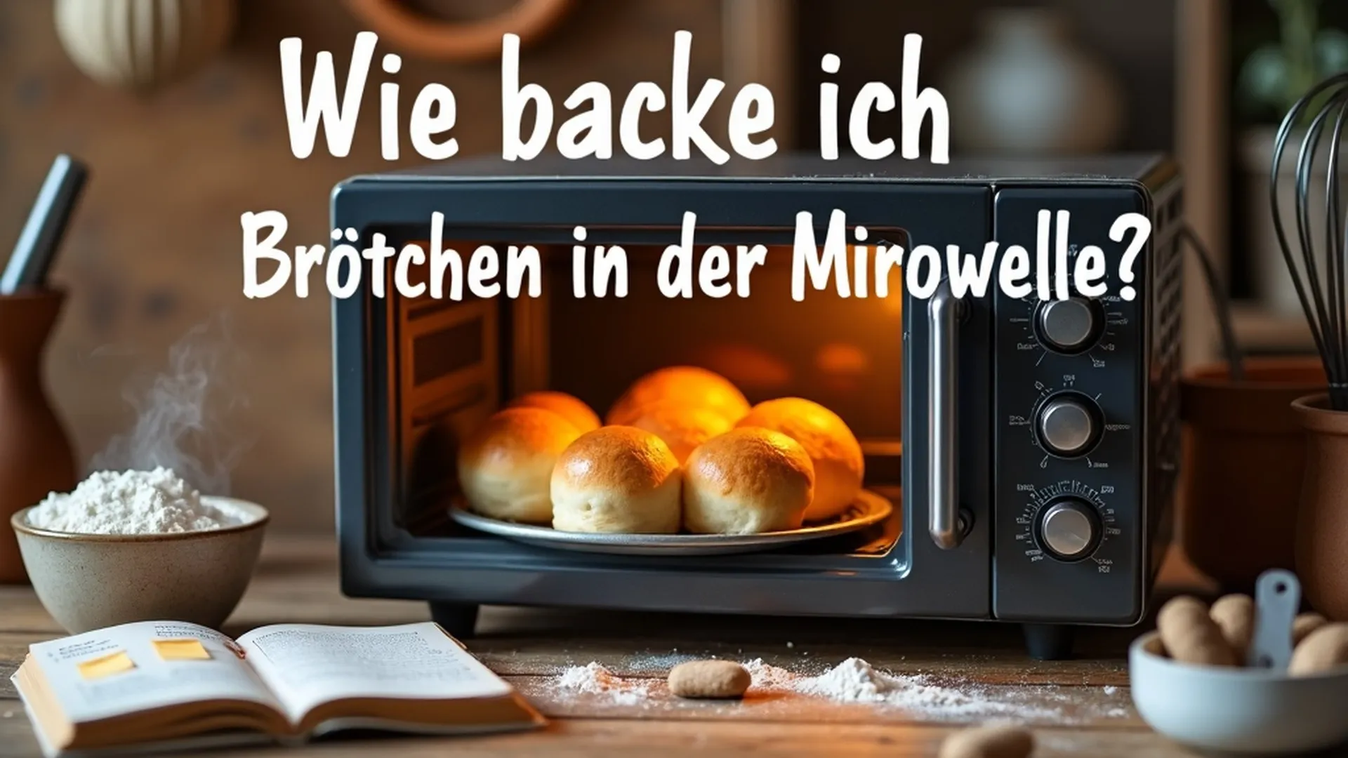Wunderschne Brtchen Aufbacken In Mikrowelle Bild