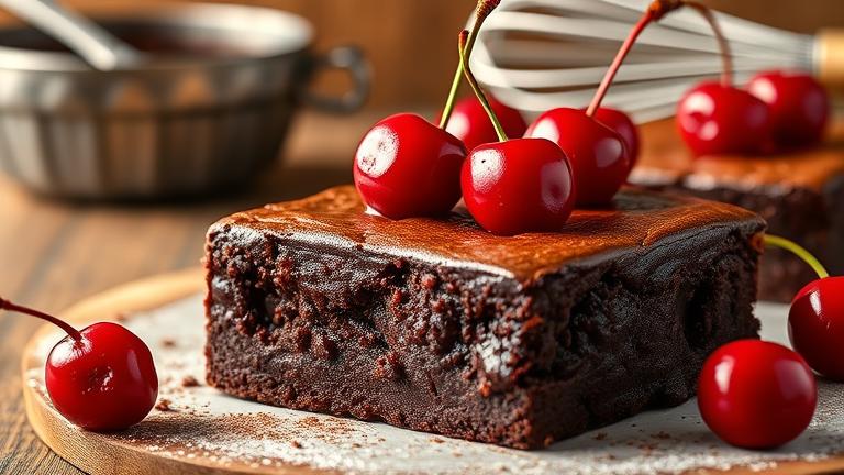 Candied Cherry Brownie Recipe