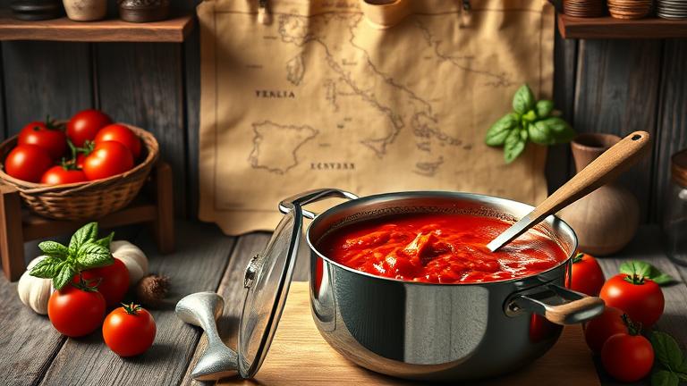 when did marinara sauce originate?