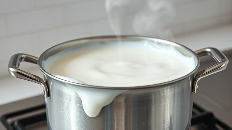 what happens when you boil milk?