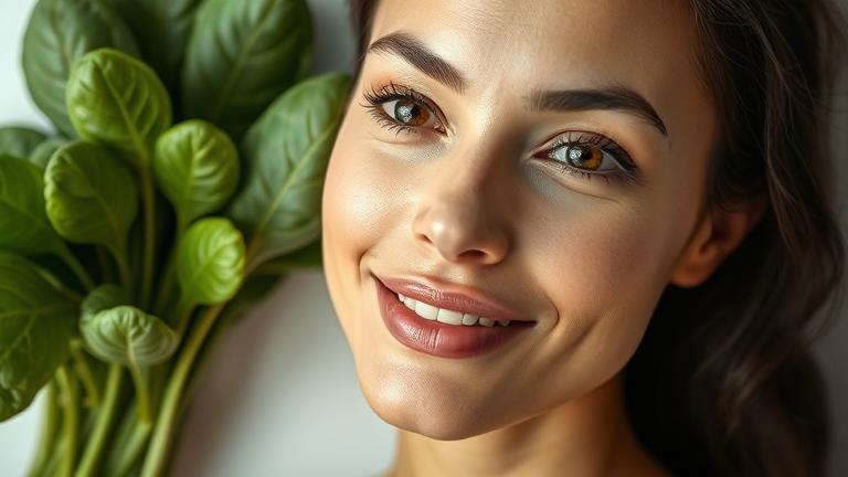 does spinach lighten skin?