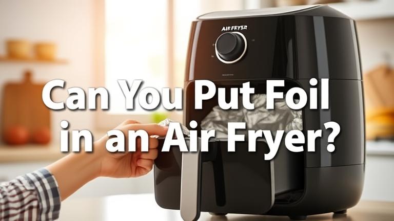 can you put foil in an air fryer?