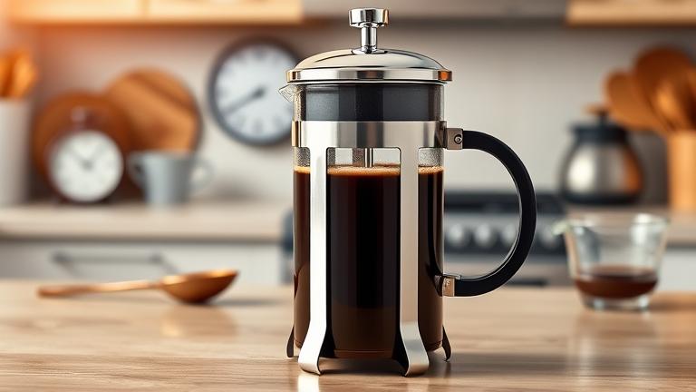 how long do i steep coffee in a french press?