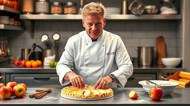 how does gordon ramsay make an apple pie?