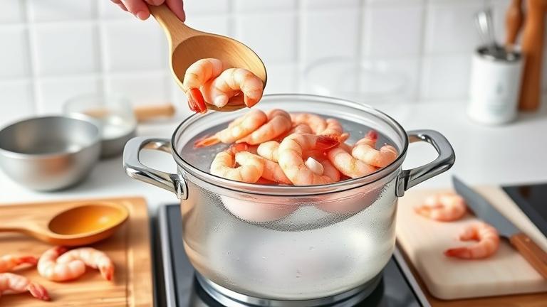 how to boil peeled shrimp?