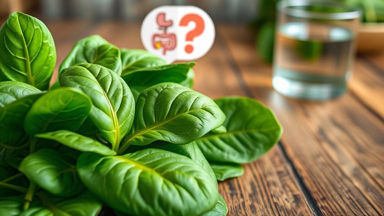 can spinach cause diarrhea?
