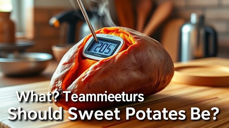 what temperature should baked sweet potatoes be?