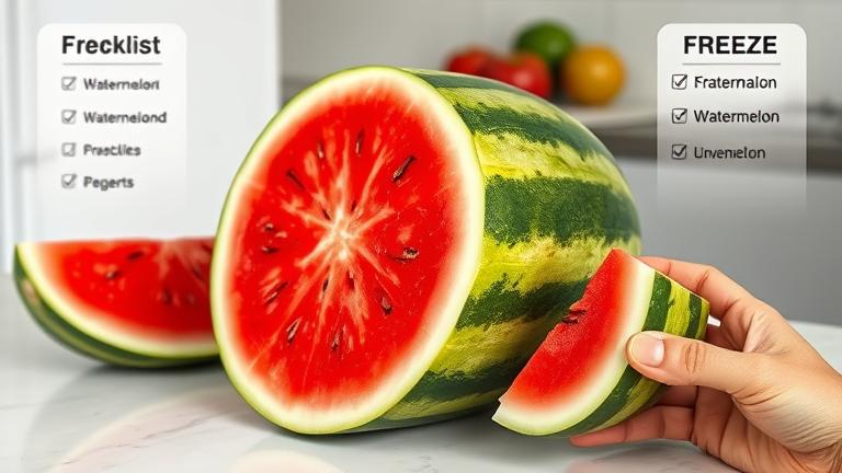 can you freeze watermelon?