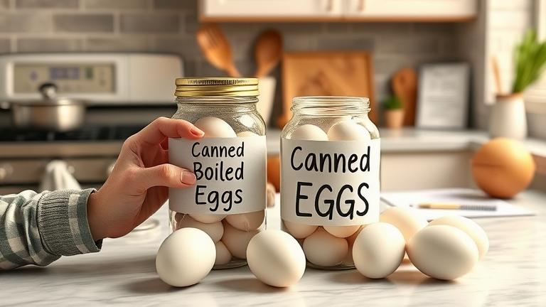 can boiled eggs be canned?