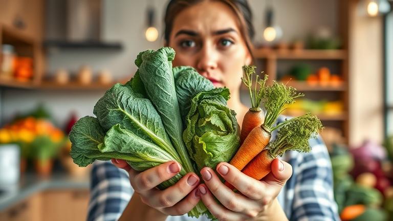 can you get sick from eating old vegetables?