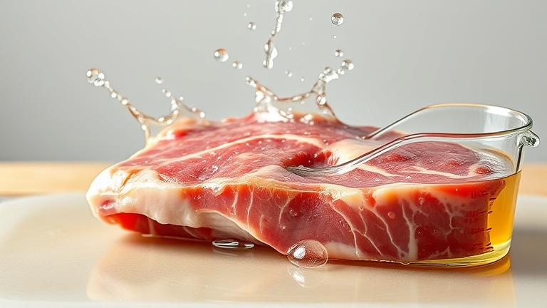 what does vinegar do to meat?