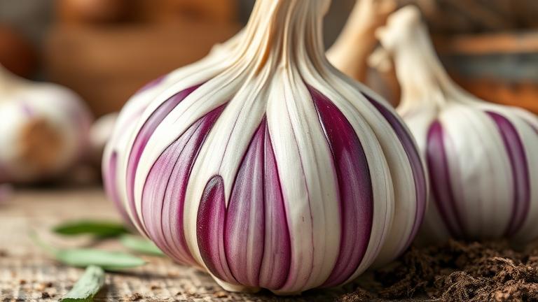 why is my garlic purple?
