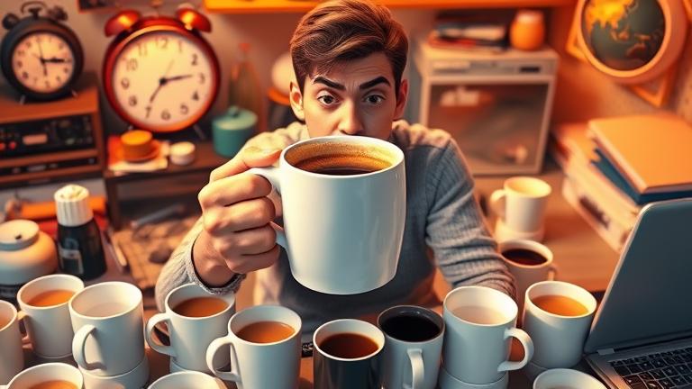 is 8 cups of coffee a day too much?
