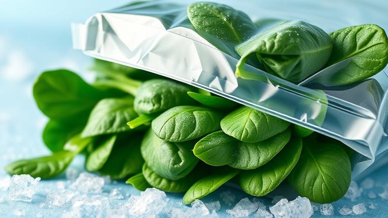 does freezing spinach destroy nutrients?