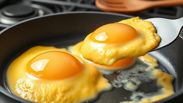 how do you know when scrambled eggs are done?