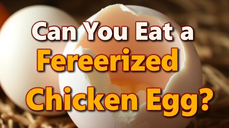 can you eat a fertilized chicken egg?
