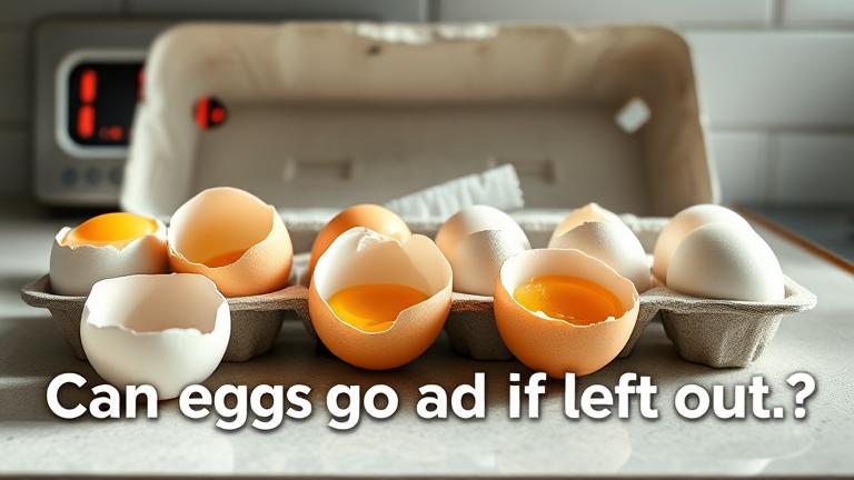 can eggs go bad if left out?