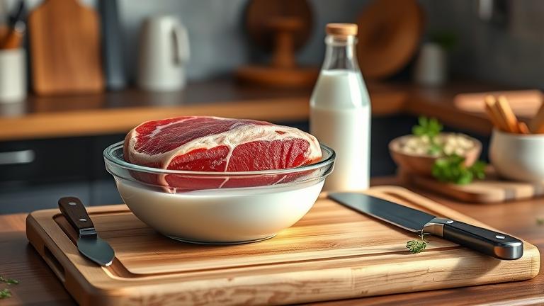 does milk tenderize meat?
