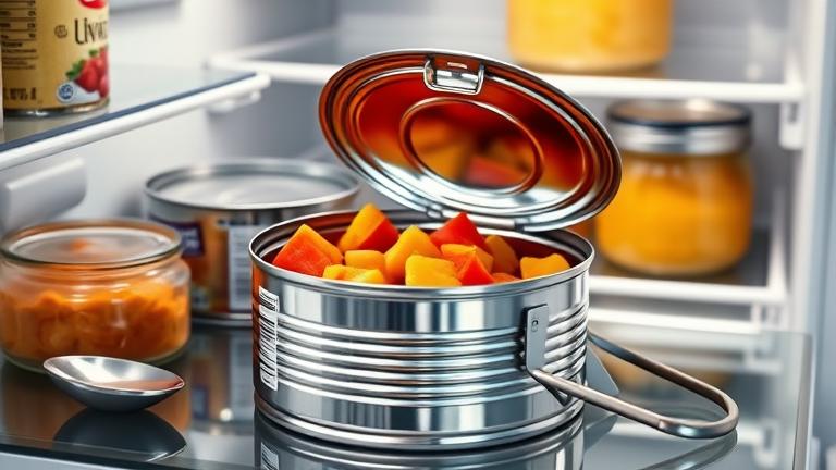 how to store canned food after opening?