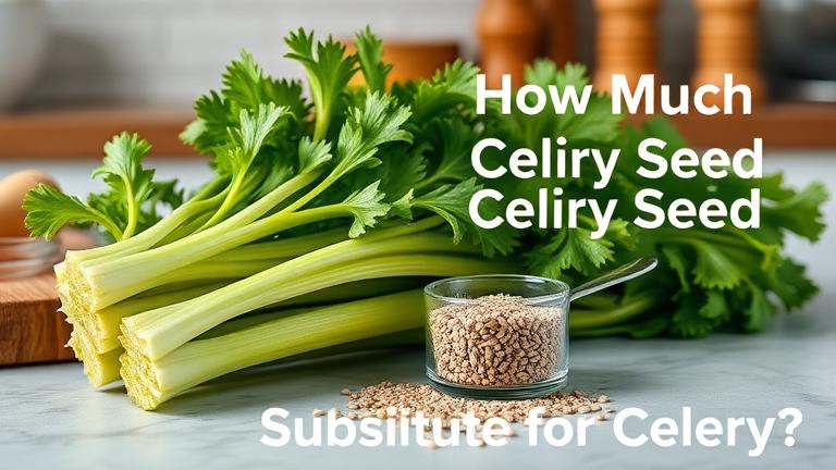 how much celery seed to substitute for celery?
