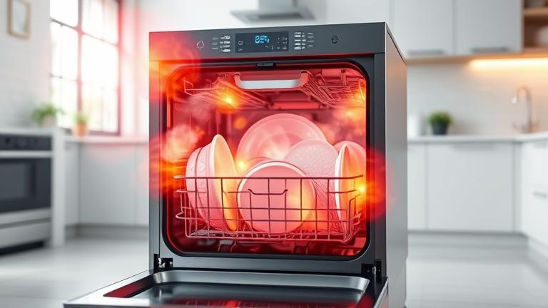 how hot does the dishwasher get?