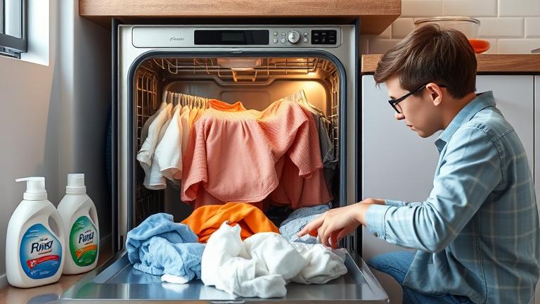 can you wash clothes in the dishwasher?