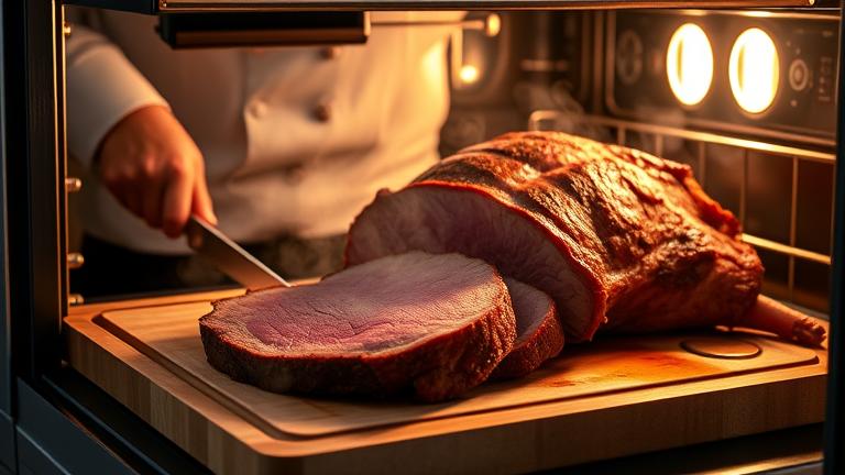 how do restaurants reheat prime rib?