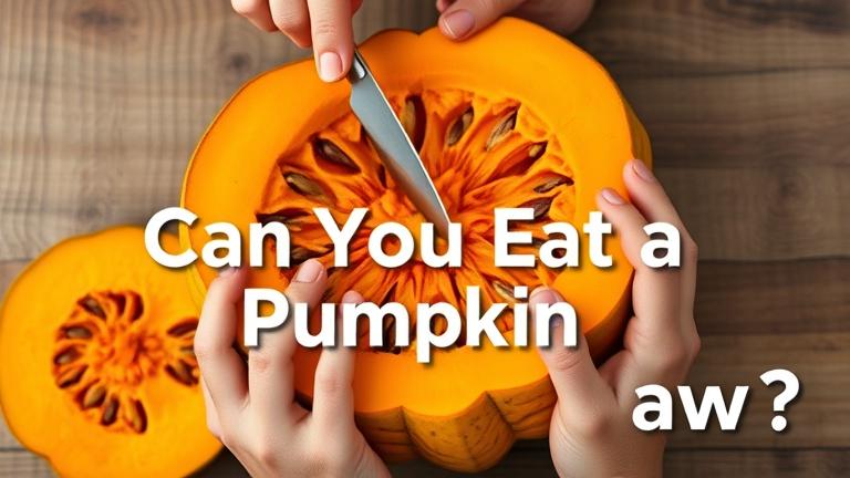 can you eat a pumpkin raw?
