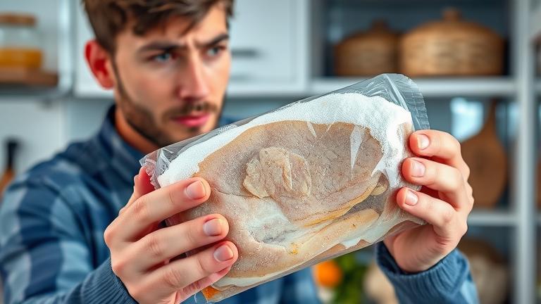 can you get sick from eating freezer burned food?