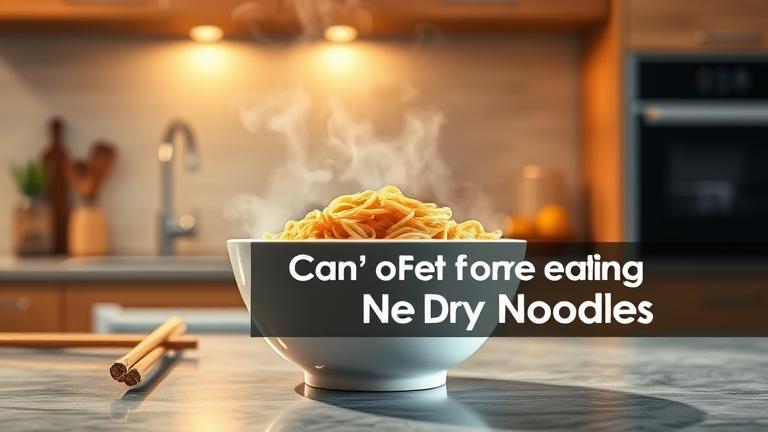 can you get sick from eating dry noodles?