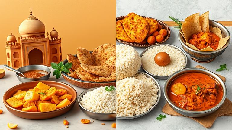 what is the difference between northern and southern indian food?