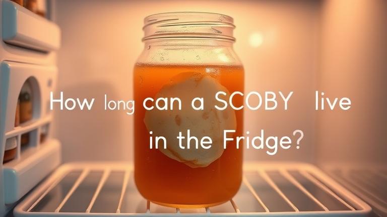 how long can a scoby live in the fridge?