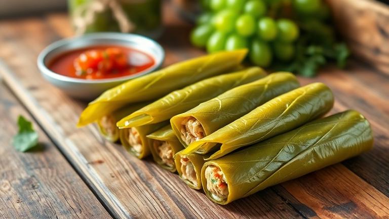 can you freeze stuffed grape leaves?