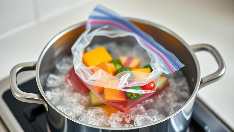 can you boil food in a ziploc bag?