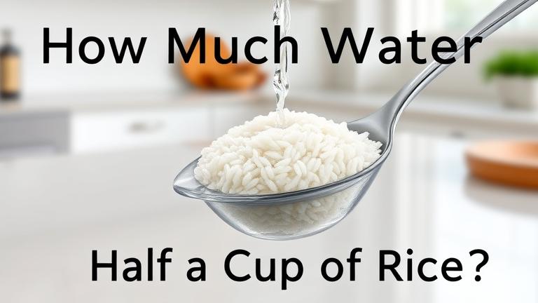 how much water for half a cup of rice?