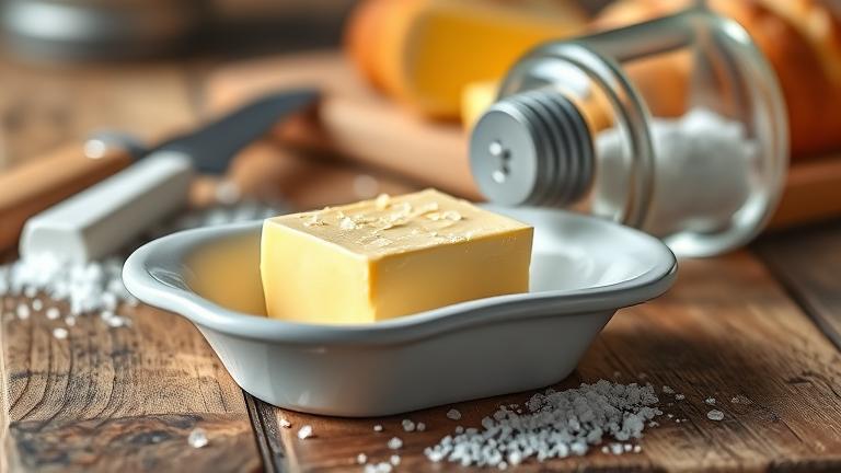 how much salt is in salted butter?