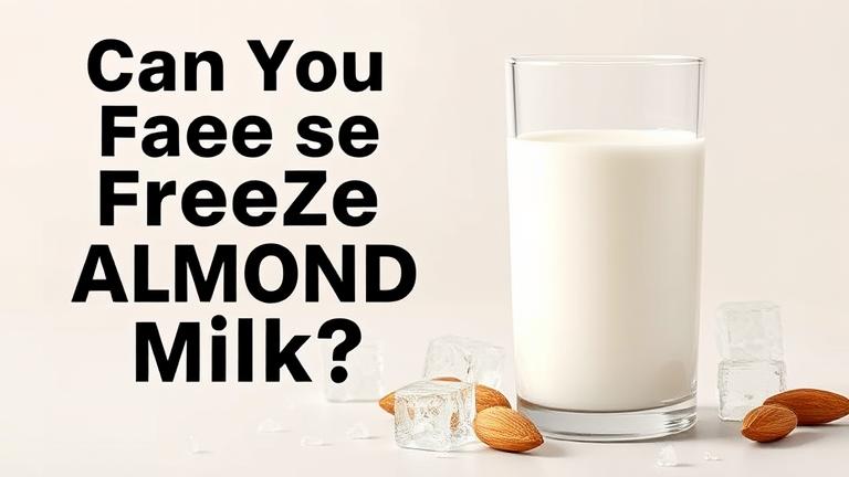 can you freeze almond milk?