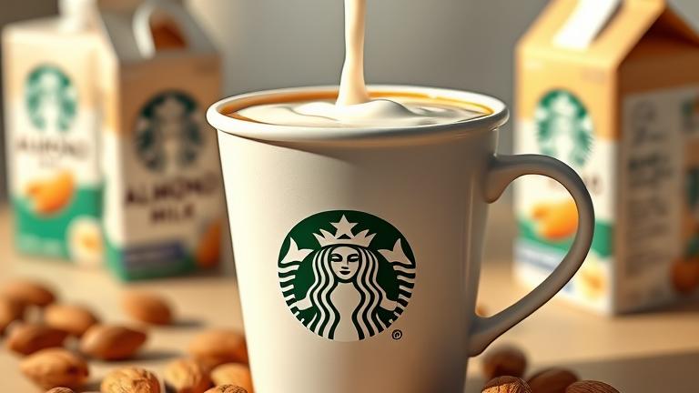what almond milk does starbucks use?