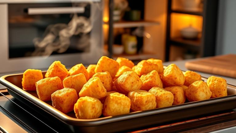 how to make tater tots crispy in the oven?