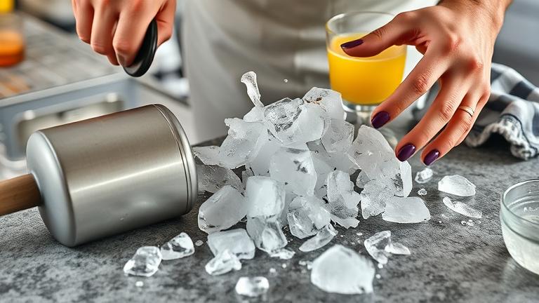 how to crush ice without a blender?
