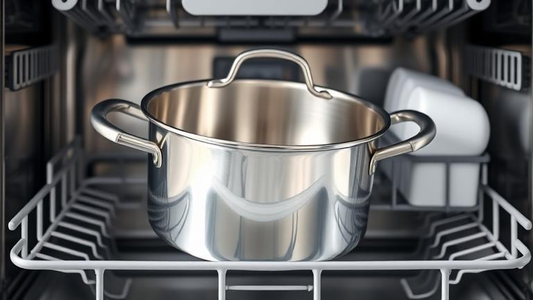 can stainless steel pots go in the dishwasher?