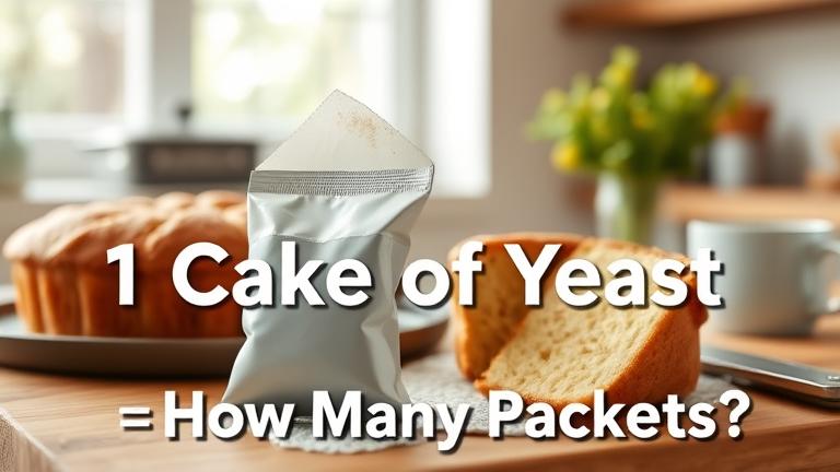 1 cake of yeast equals how many packets?