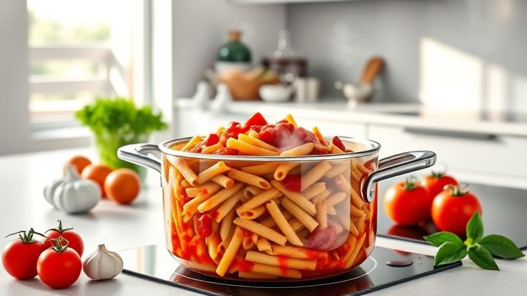 how to cook pasta in sauce?