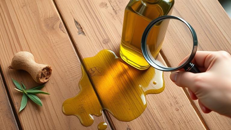 does olive oil go rancid on wood?