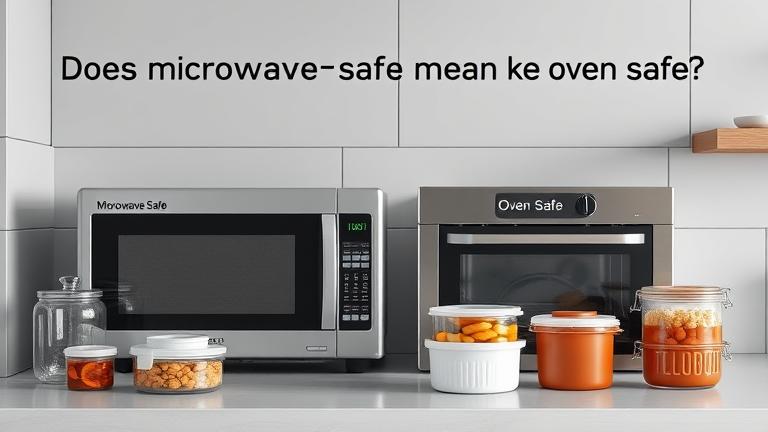 does microwave safe mean oven safe?