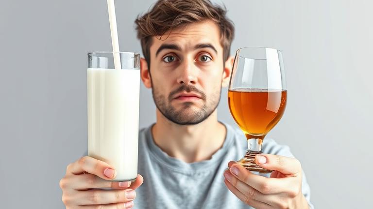 milk and alcohol make you?